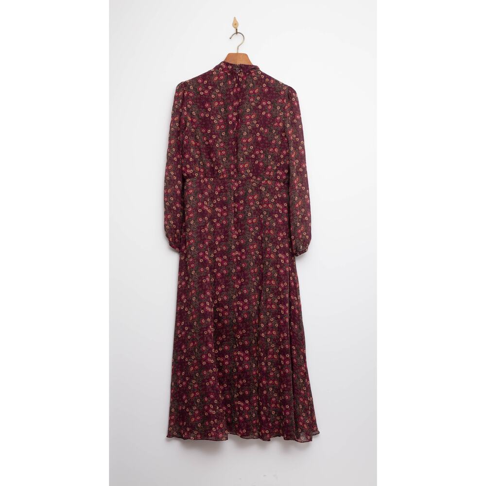 Saloni Akina Wine Jacqui-B Dress Size Us 14 View 4